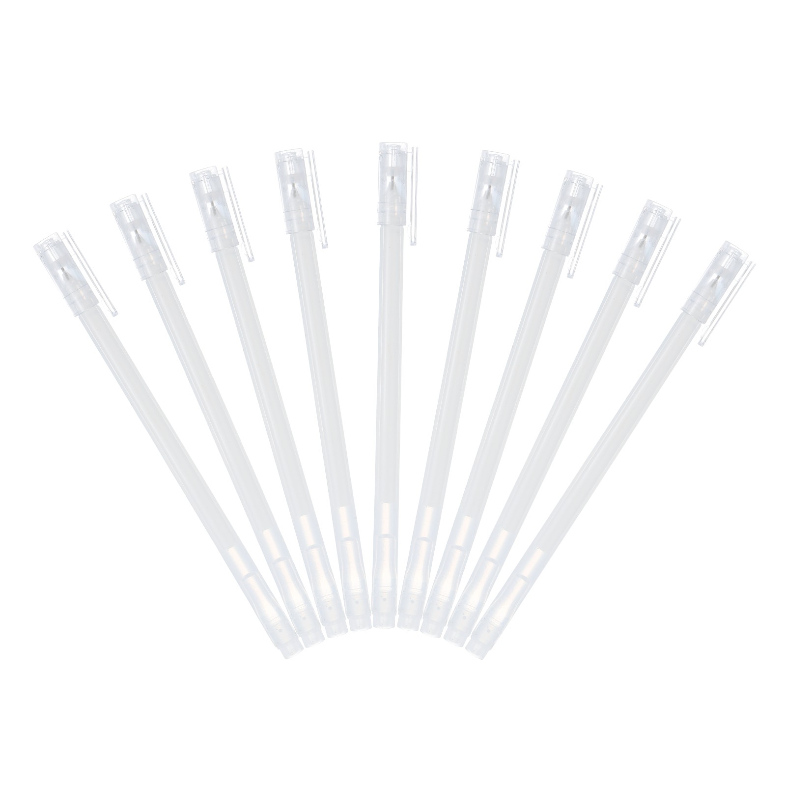 9 Pcs Metallic Vibrant Sparkle Gel Pens, Fine Point 1mm, White