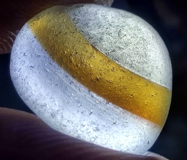 Sweet Symmetry in this Pretty Opalescent Multi! Real Davenport Beach Sea Glass