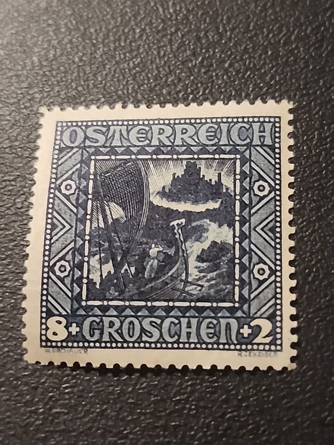 Austria Nebelungen Famous Gunter's Voyage to Iceland stamp 1926 MLH A-8