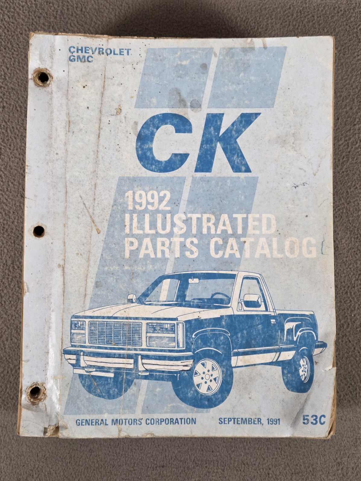 GM CK 1992  Illustrated Parts Catalog # 53C