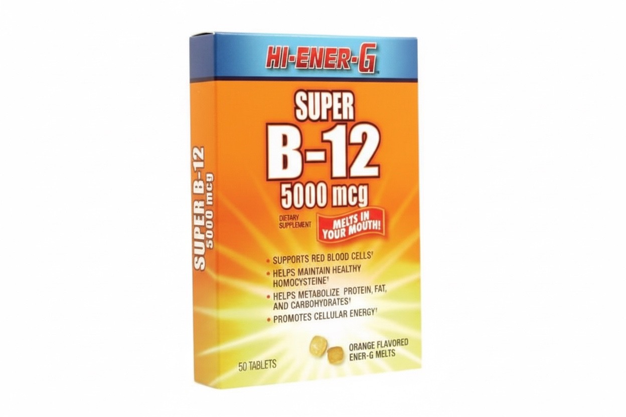 Super B-12 30 Tabs 5000 Mcg by Hi-Ener-G exp 8/27