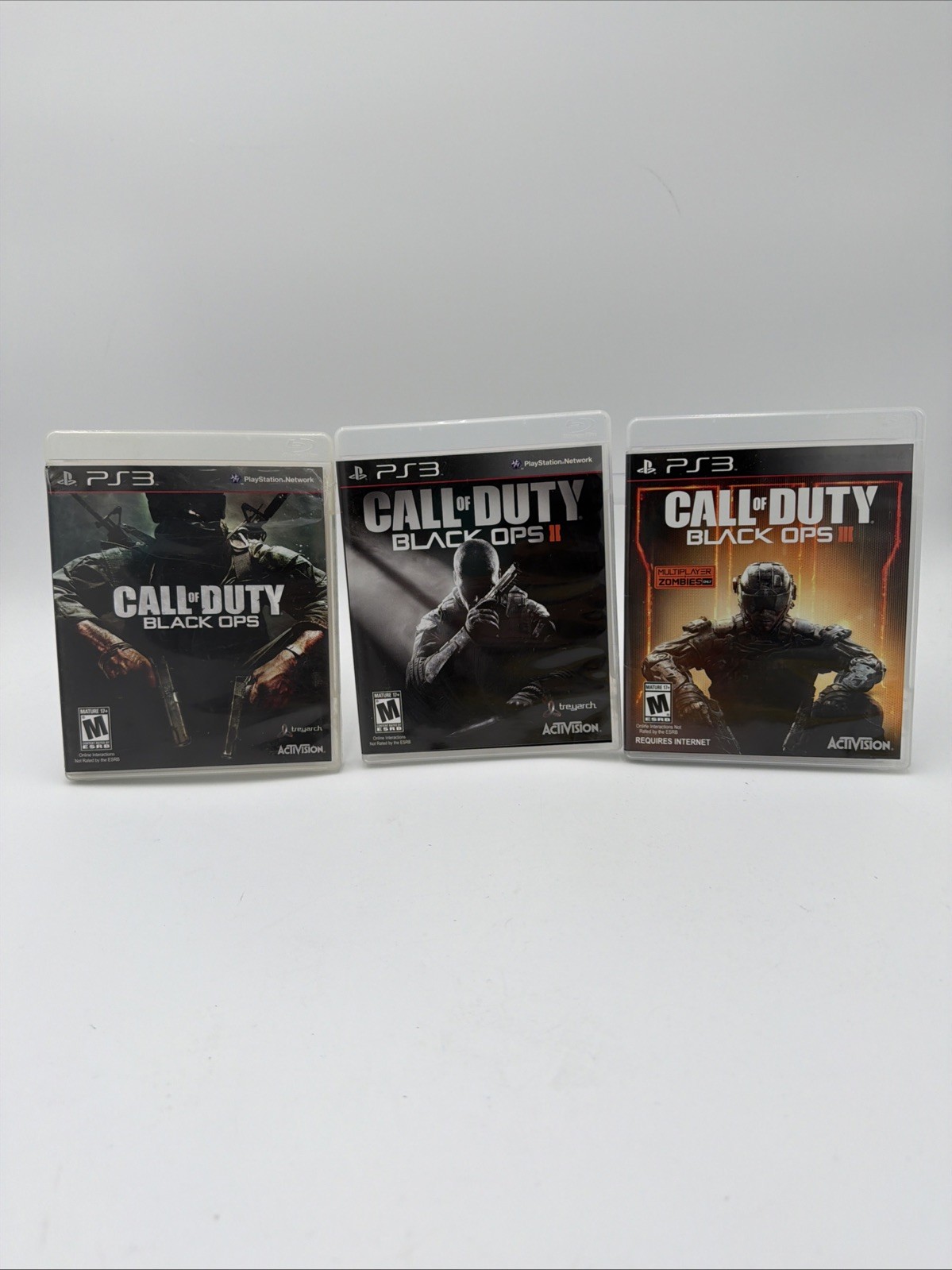 PS3 Call of Duty Black Ops 1  2 & 3 Games 2010 Complete  Trilogy Bundle Lot