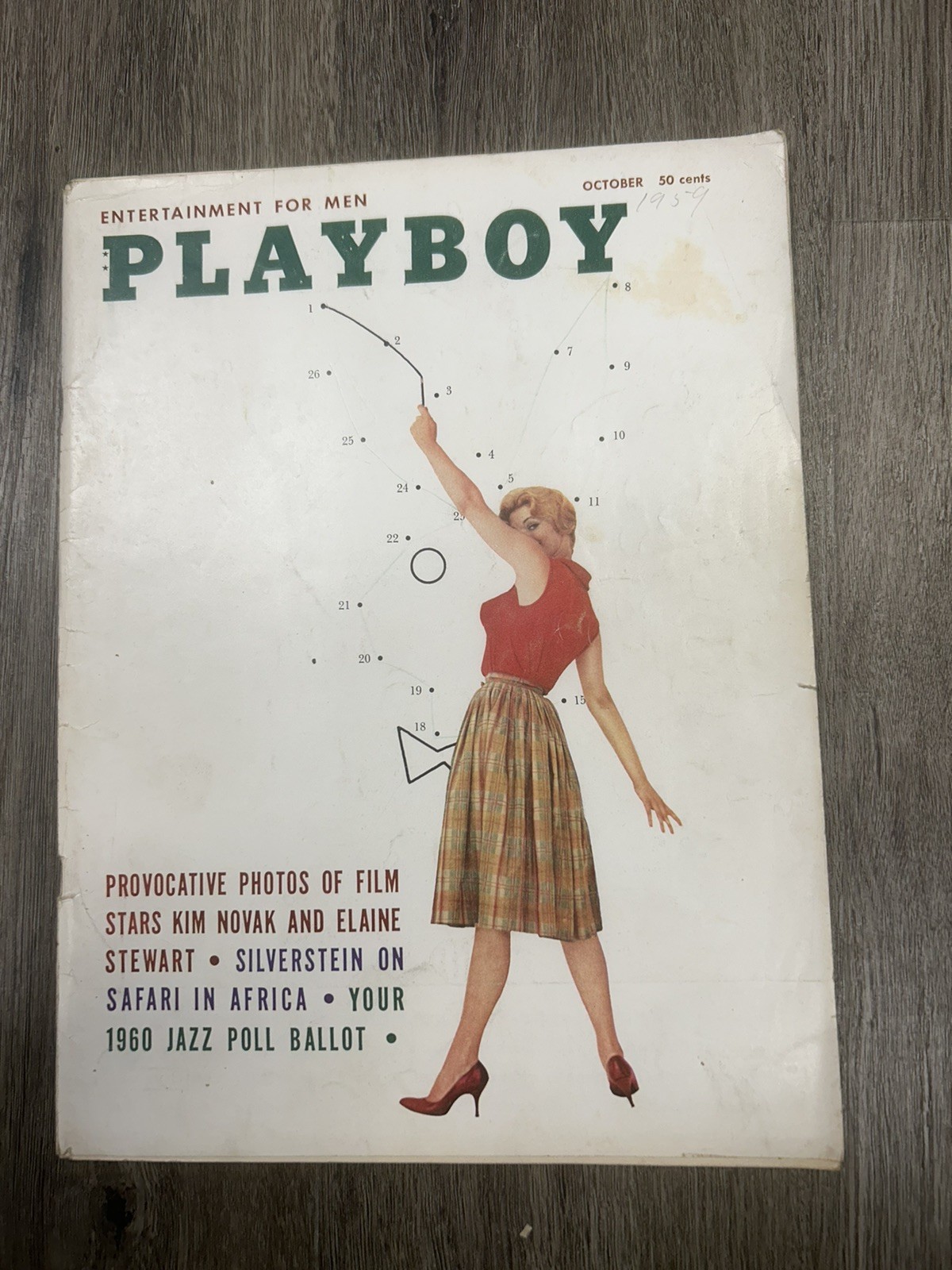 Playboy Magazine October 1959 Excellent Condition No Centerfold
