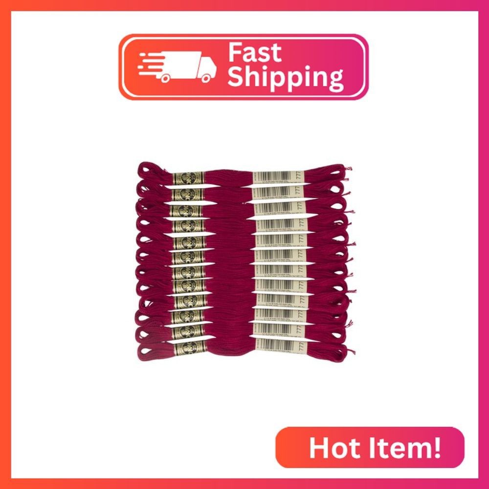 DMC 6-Strand Embroidery Cotton Floss, Very Dark Raspberry