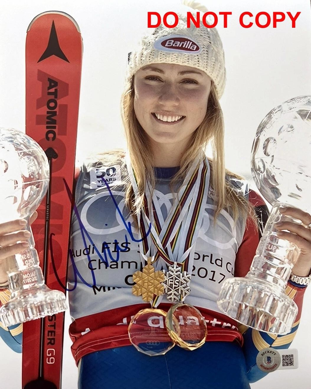Mikaela Shiffrin OLYMPICS SKIING Signed Autographed REPRINT 8x10 Photo RP 4