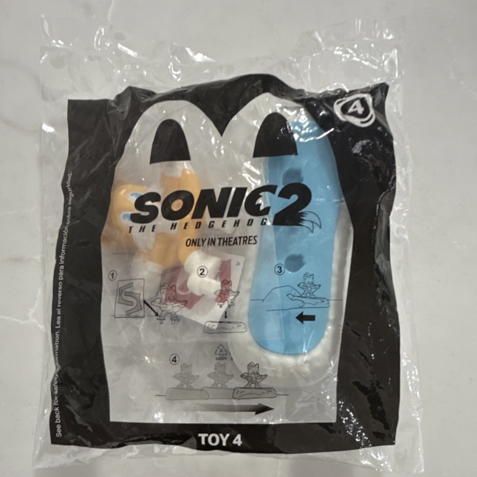 Sonic the Hedgehog 2 Toy 4 McDonald's Fast Food Premium 2022