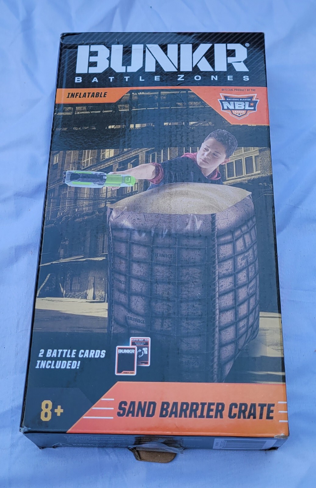 Bunkr Battle Zones Inflatable Sand Barrier Crate Barrel For Nerf  New In Box 