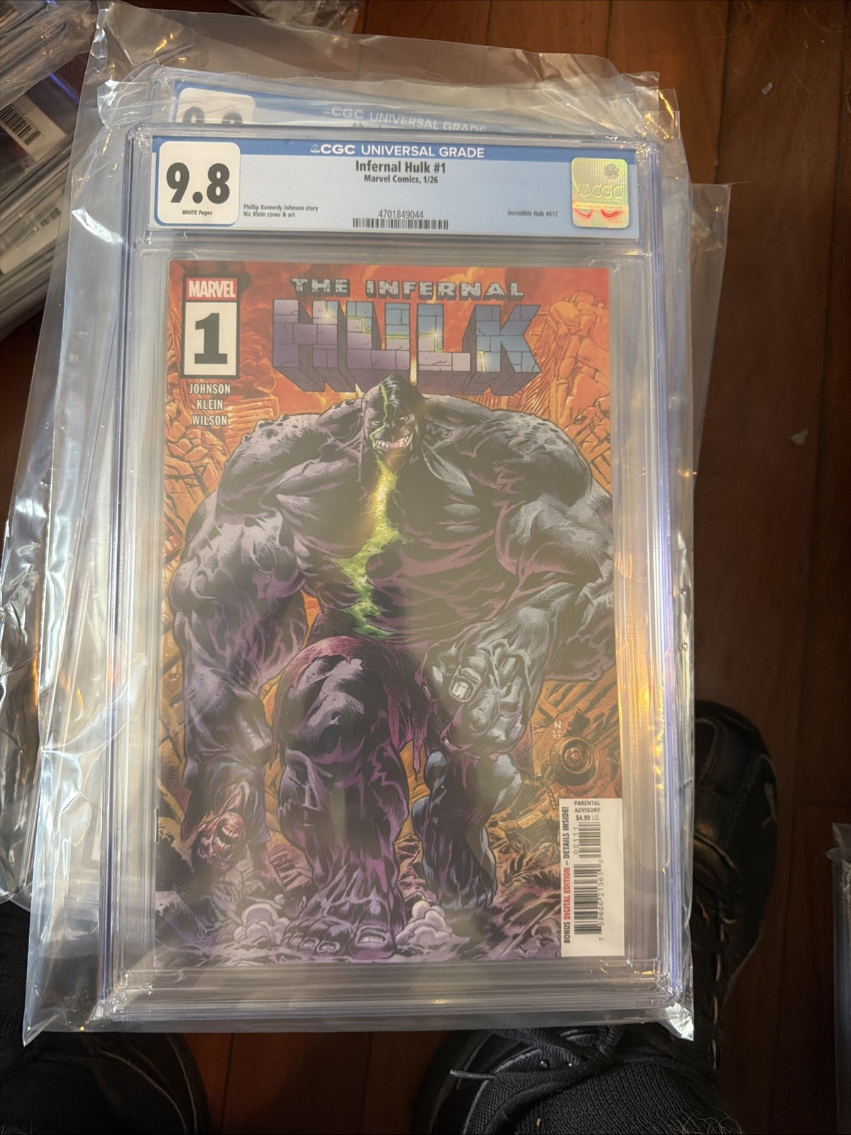 Infernal Hulk #1 CGC 9.8 Nic Klein Cover A 1st Print Marvel Comics 2025