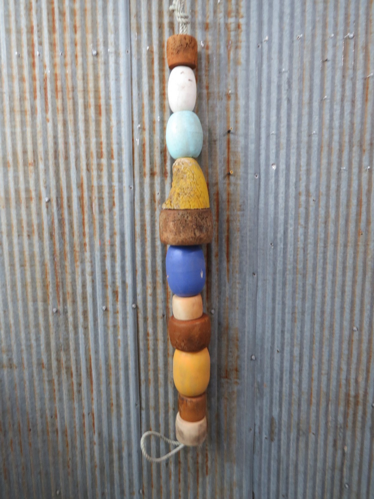 11 Old Fish Net Floats 47 Inches Long Fishing Buoys Bouys Tiki Hut Bar  (SF327)