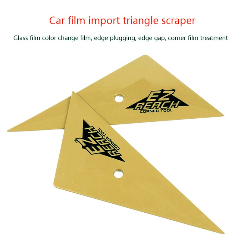 1Pc Soft Triangle Go Corner Squeegee Car Wrap Window Tinting Scraper Tool