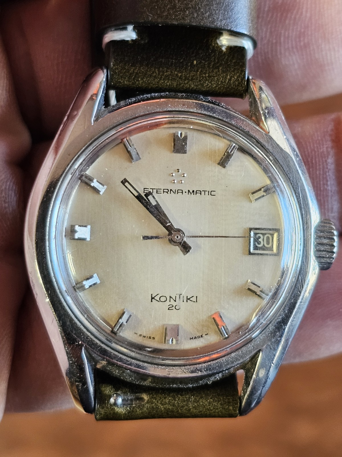  Eterna Matic KonTiki  20 Cal. 1489K 37mm Stainless Steel Automatic Watch