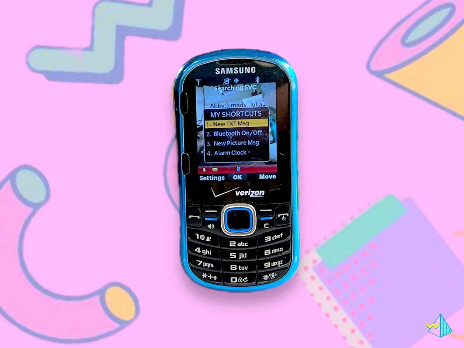 Vintage Y2K Samsung Keyboard Slide Cell Phone. Works