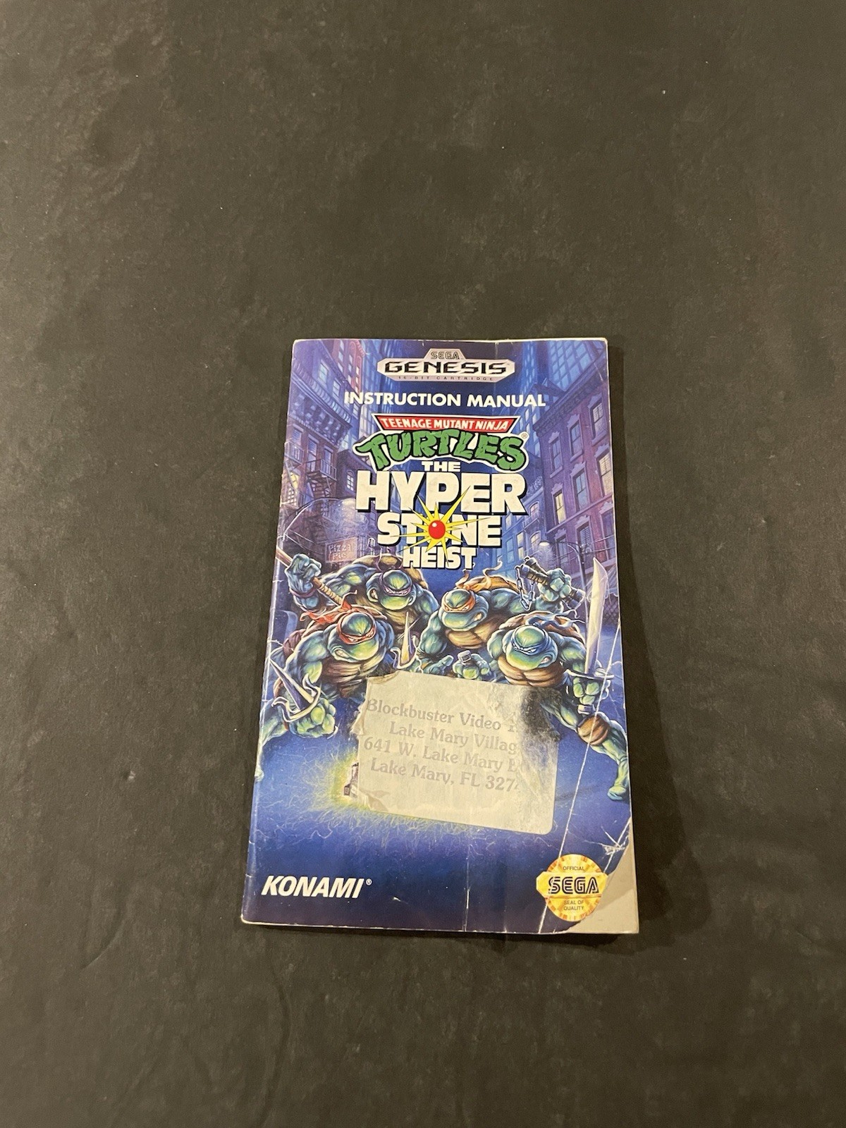 sega genesis tmnt hyperstone heist Manual only