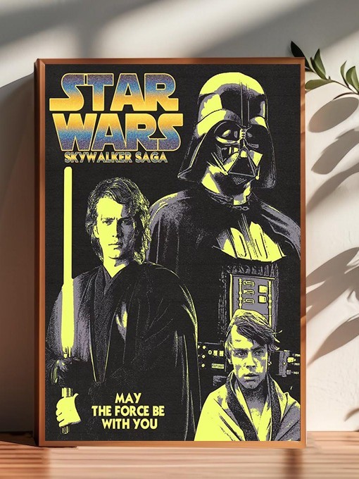 Star Wars Skywalker Saga Anakin Vader Luke Skywalker Sci-Fi Movie Wall Poster