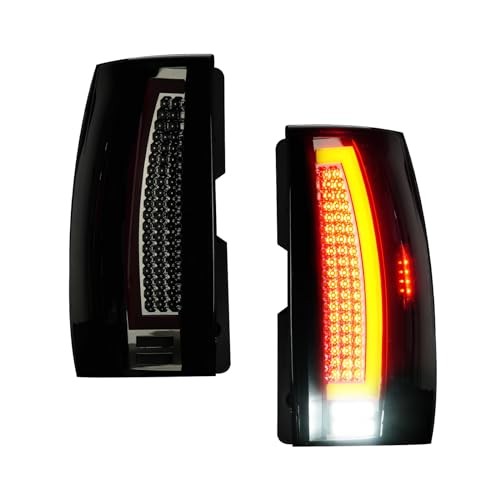 (2 Pack) LED Tail Light Assembly for 2007-2014 Chevy Suburban 1500 2500, Smoke