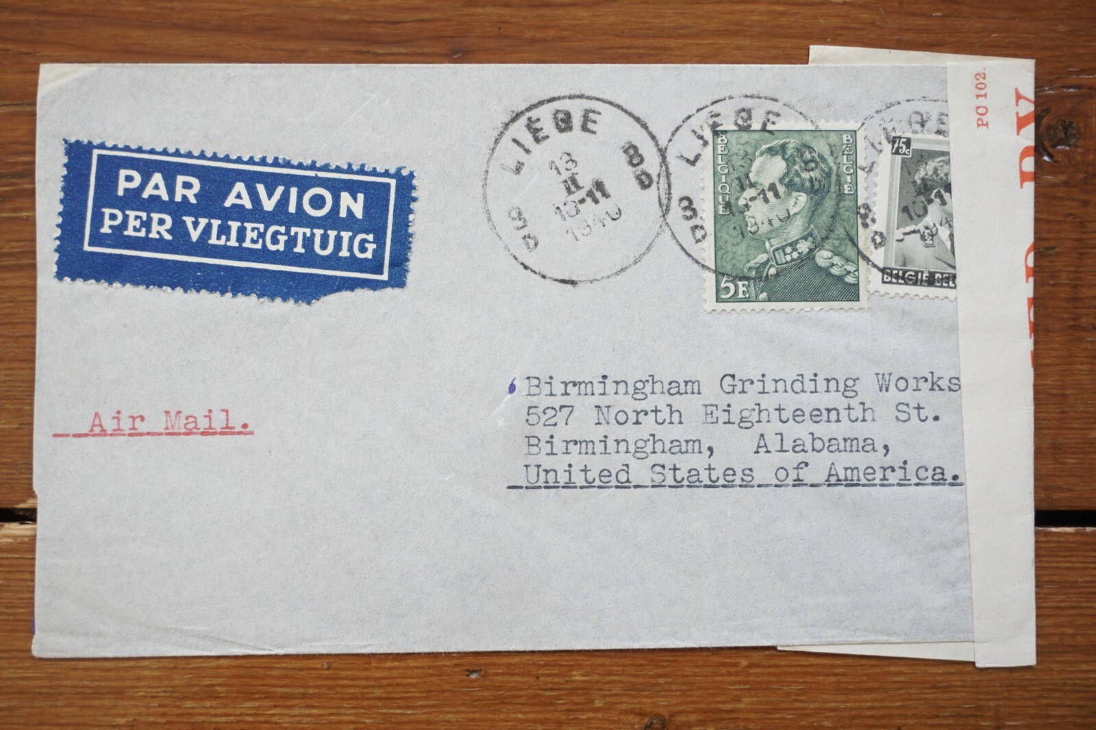 1940 Alabama USA Airmail Stamp First Flight Cover Interest