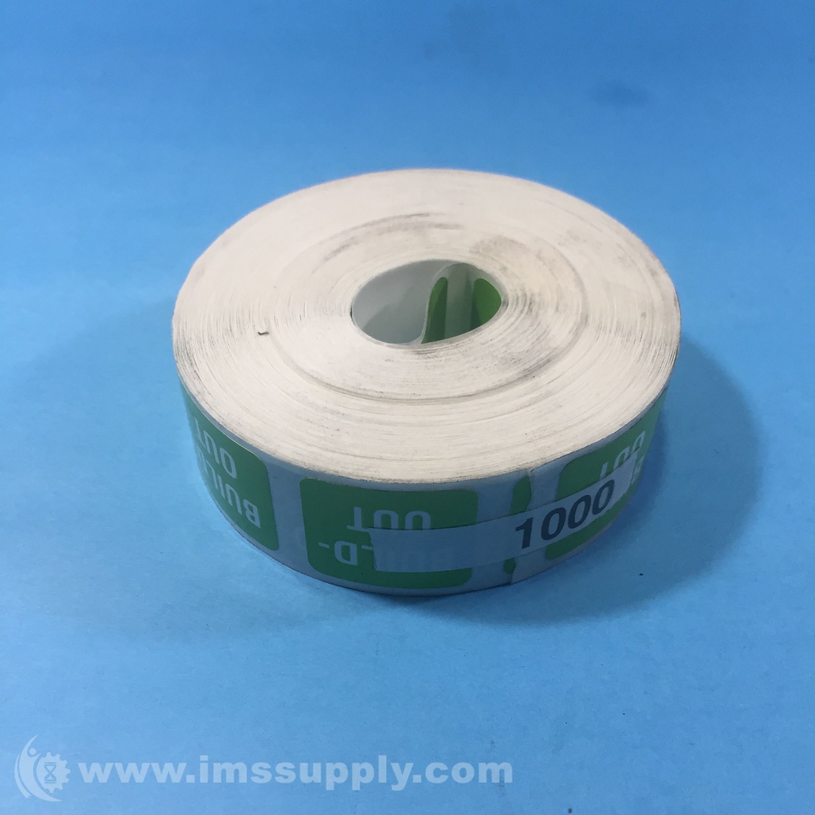 BUILD-OUT Green Label Stickers, Roll of 1000 FNIP