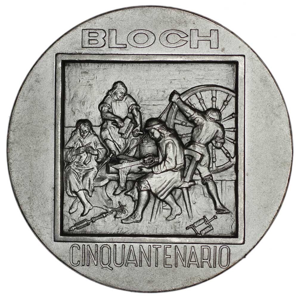 ITALY medal BLOCH 50 years (1919-1969) by S. Johnson