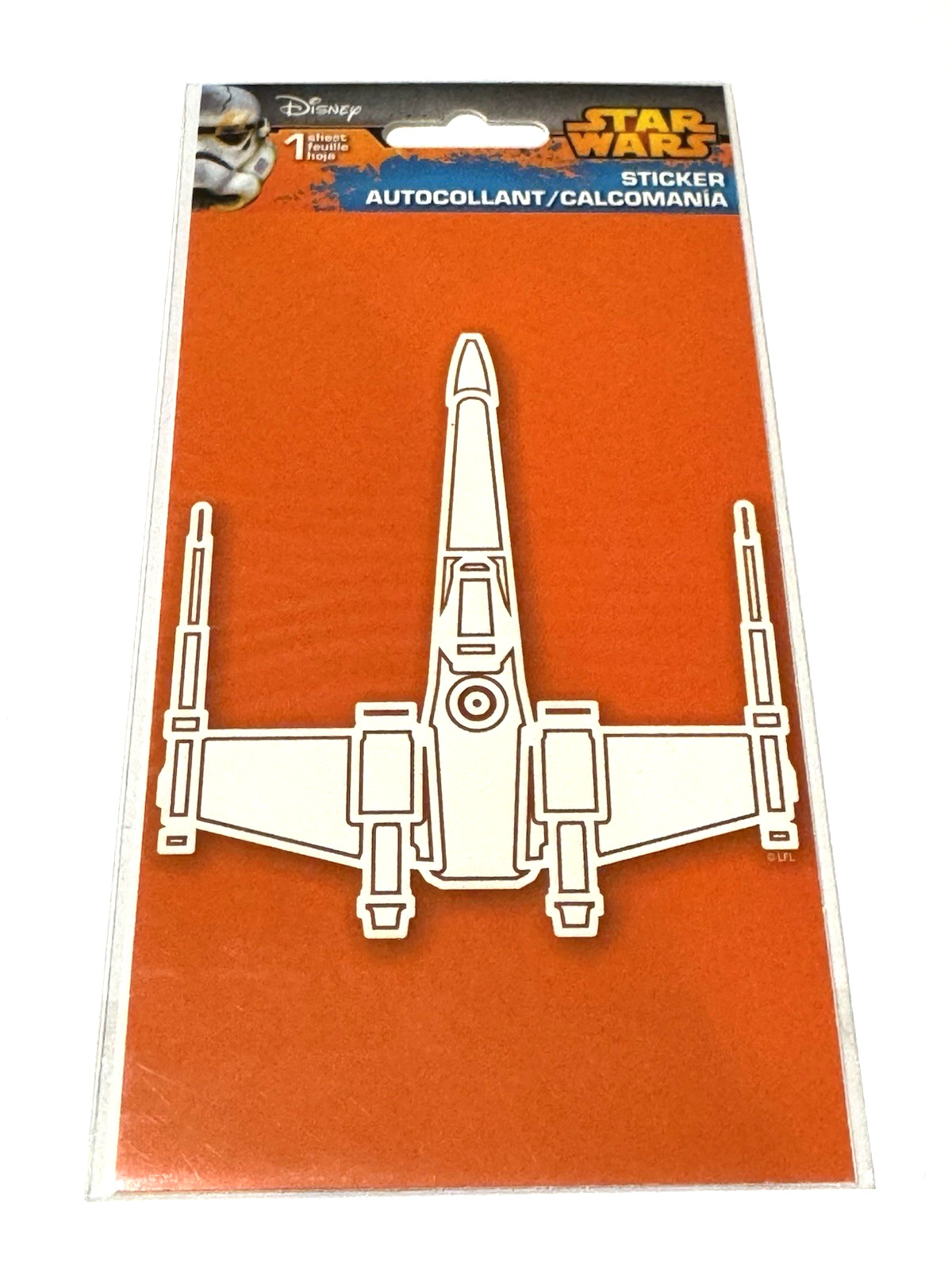 Disney Sandy Lion Star Wars Sticker Decal X-Wing Starfighter Greeting Card NEW
