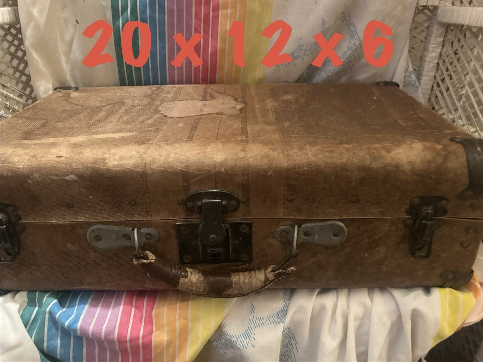 Vintage Suitcase 1930’s, Rustic Decor