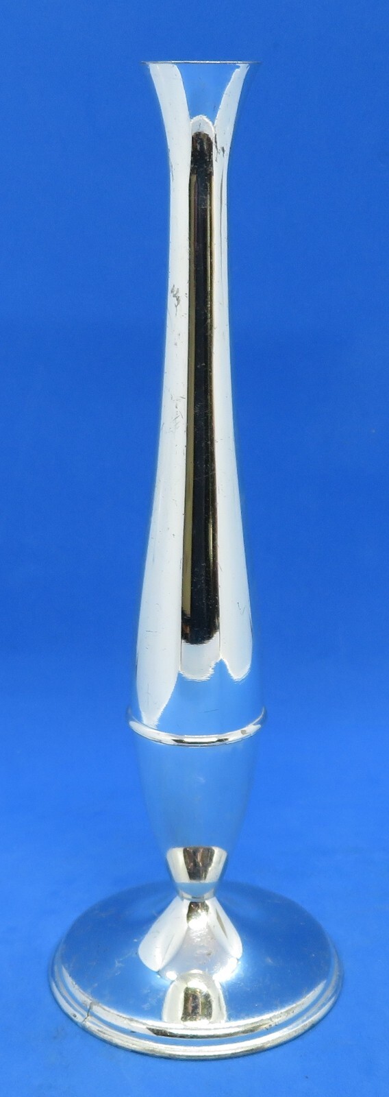 Silver plate electroplate vintage Art Deco antique narrow spill vase