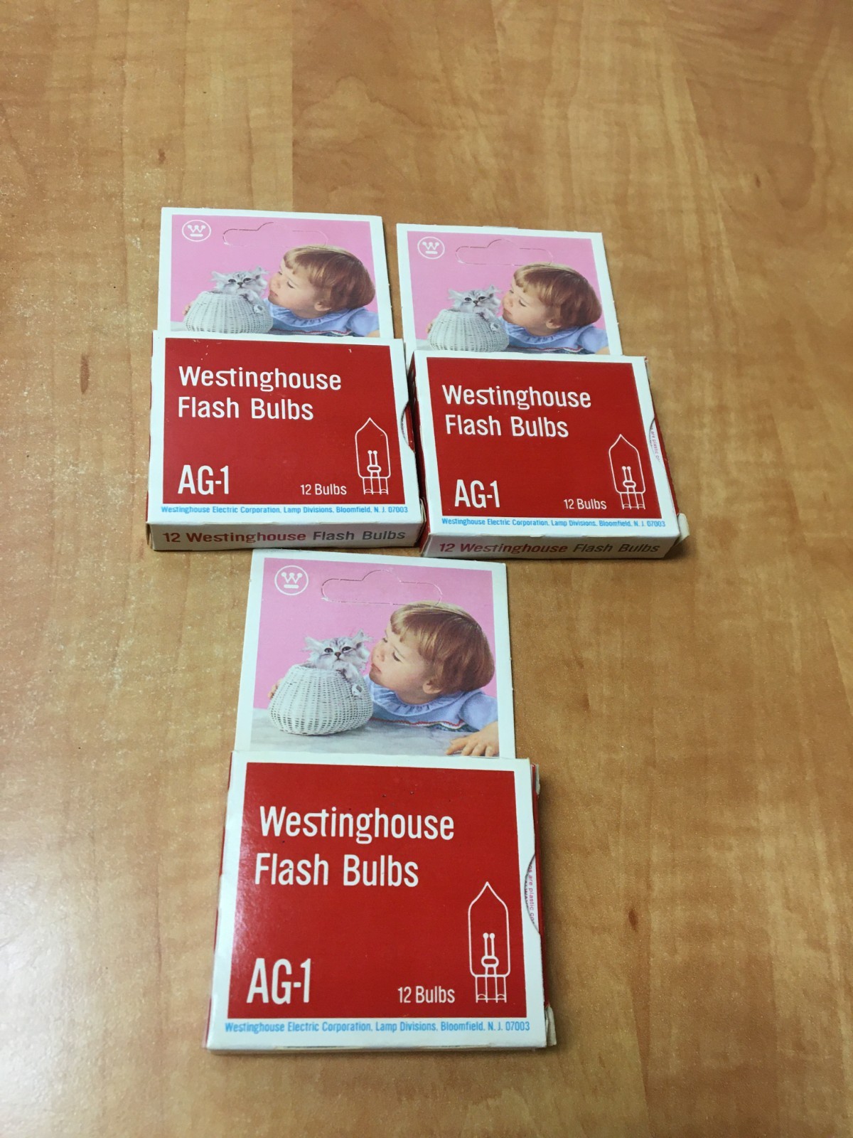 Vintage Sylvania General Electric  AG-1B Blue   Flash Bulbs 12 Pack Lot of 3 s3