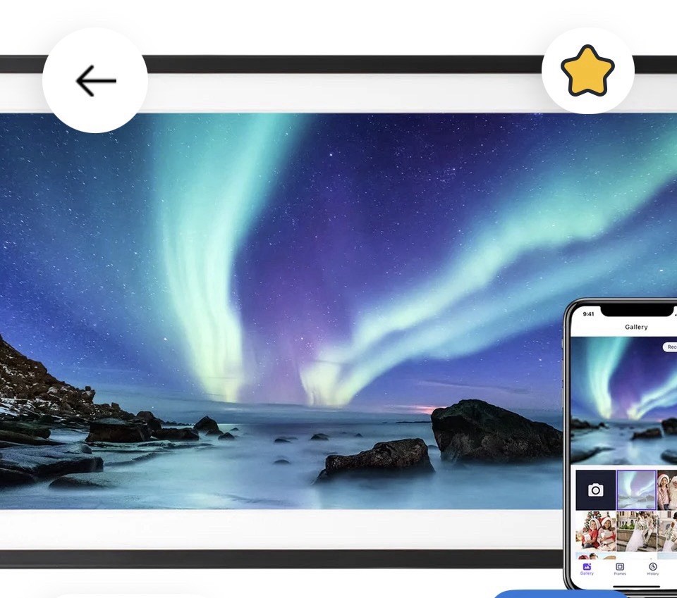 15.6'' Digital Picture Frame with 1920x1080 IPS Touch Screen, Smart Digital P...