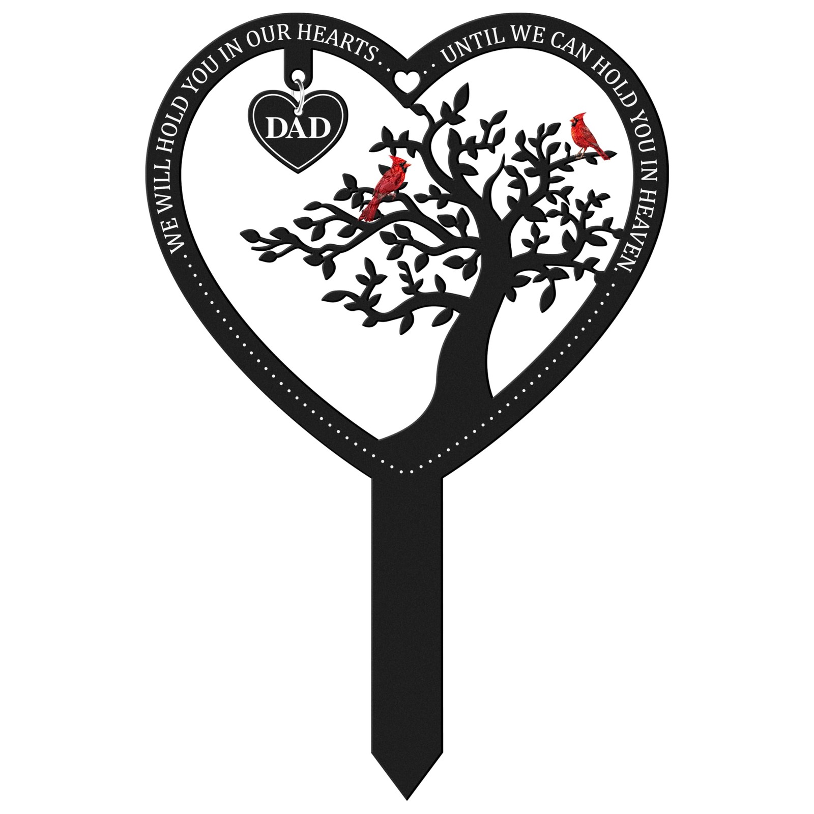 Stake Graves Cemetery Decorations  Dad Metal Memorial Grave Markers, Father H...