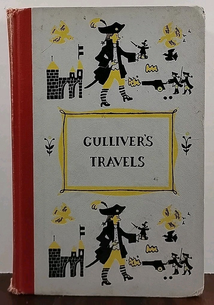Gulliver's Travels by Jonathan Swift 1954 Junior Deluxe Edition Illustrated HC