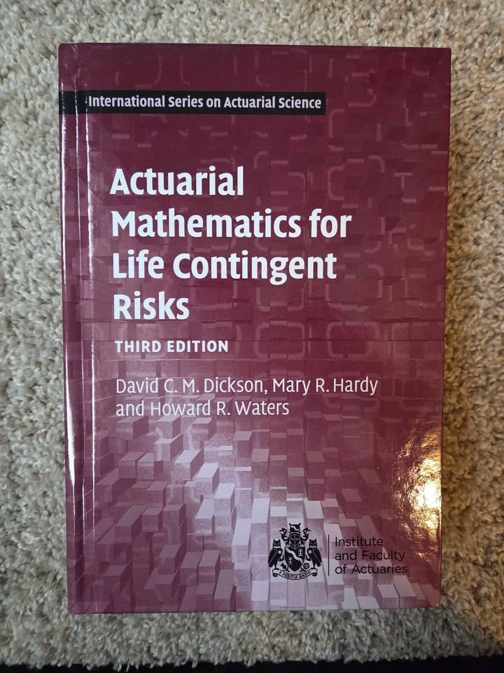 Actuarial Mathematics for Life Contingent Risks 3rd Edition Hardcover Textbook