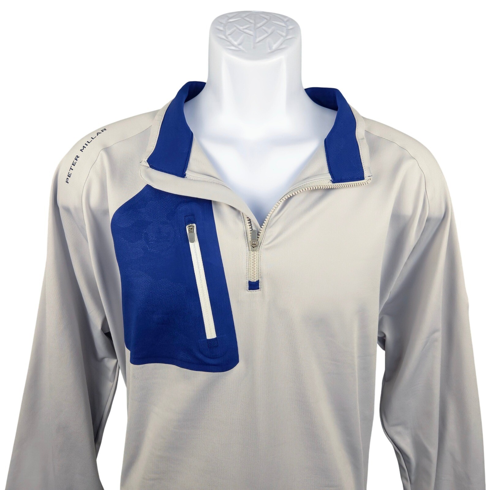 Peter Millar Verge Golf Pullover Performance 1/4 Zip Athletic Top Layer L