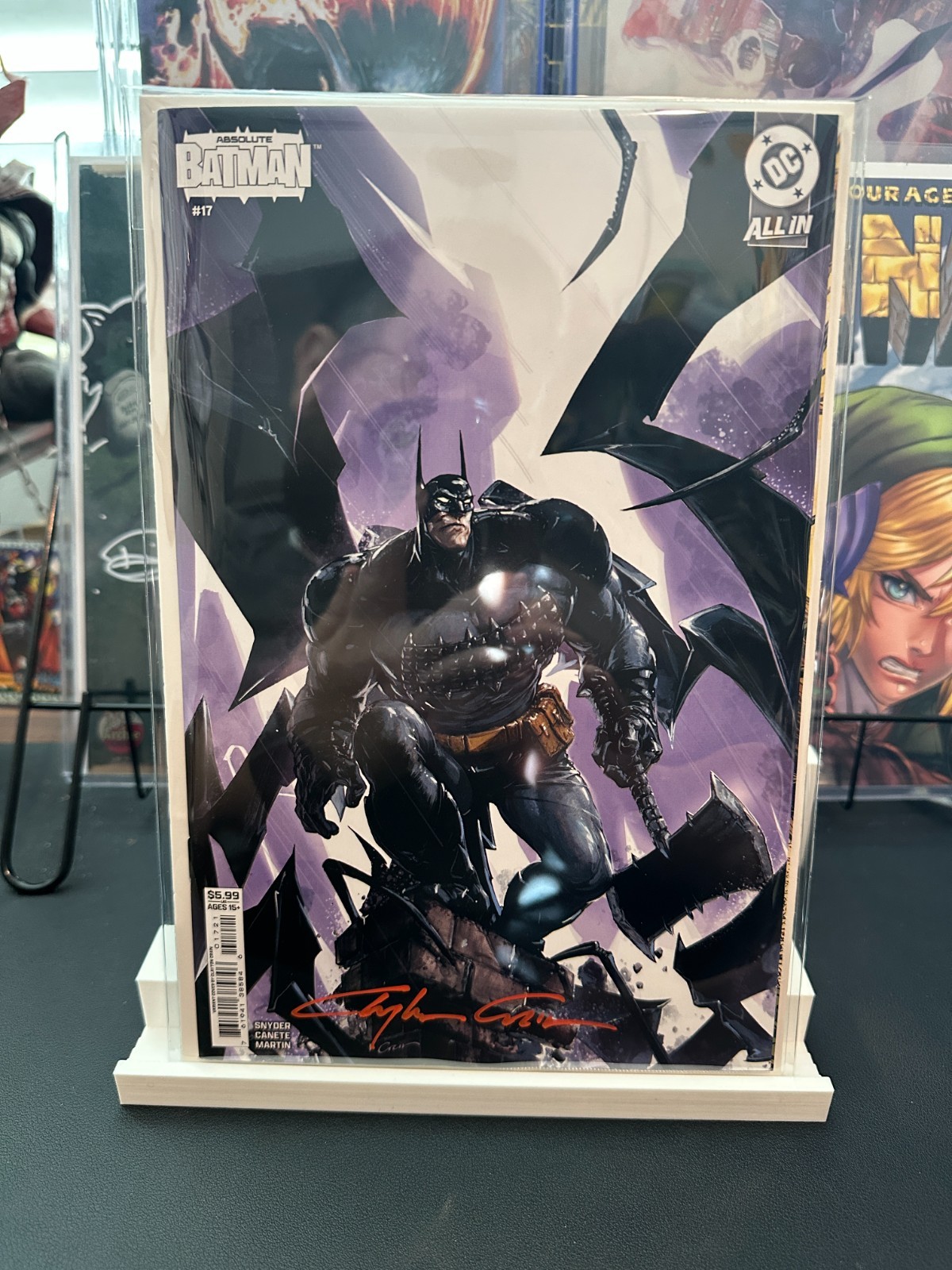 SIGNED WITH COA ABSOLUTE BATMAN #17 CLAYTON CRAIN COVER VARIANT 1ST PRINT DC