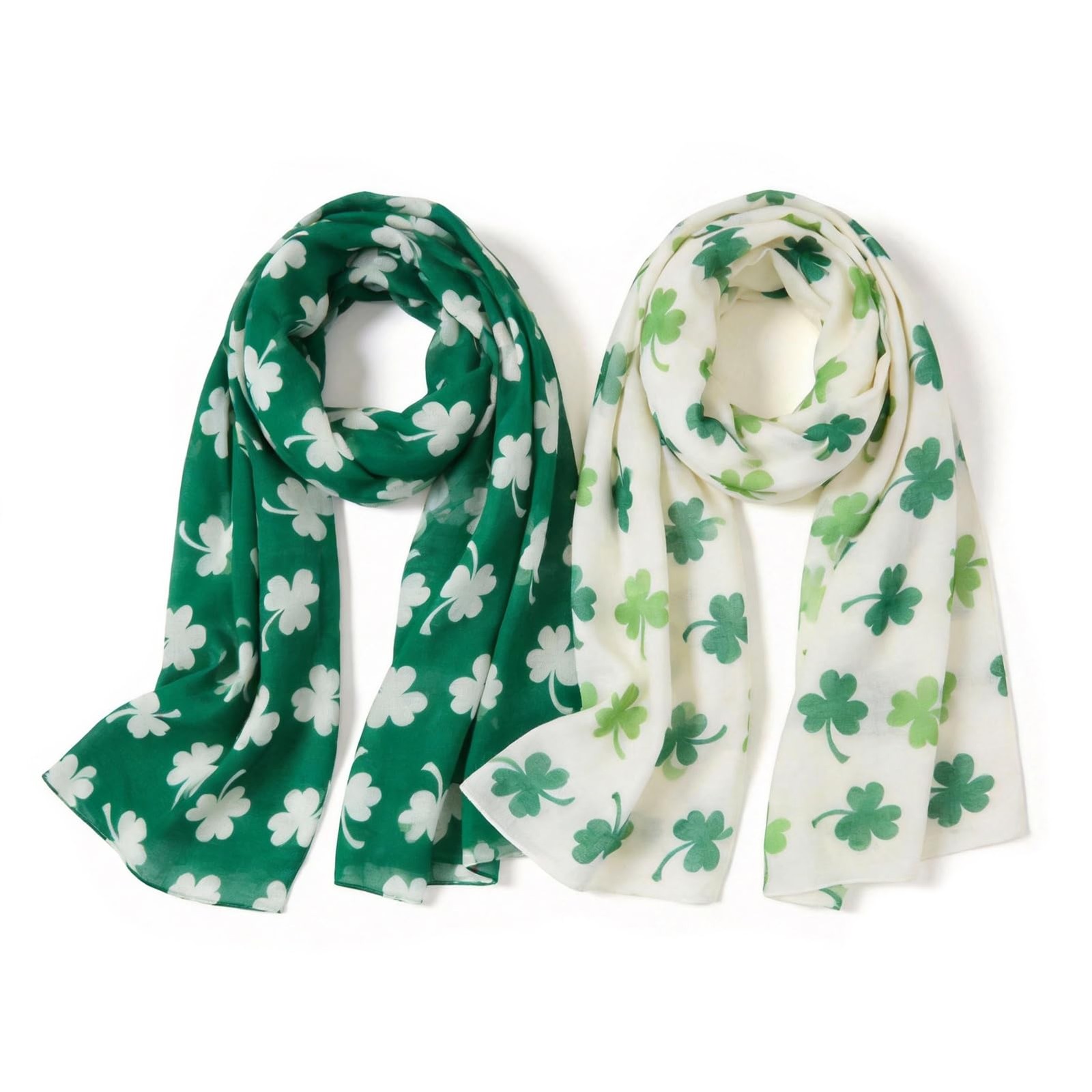 vimate St Patricks Day 2-Pack 33.5''*70.8'', 2pcs Patrick 'S Scarves 