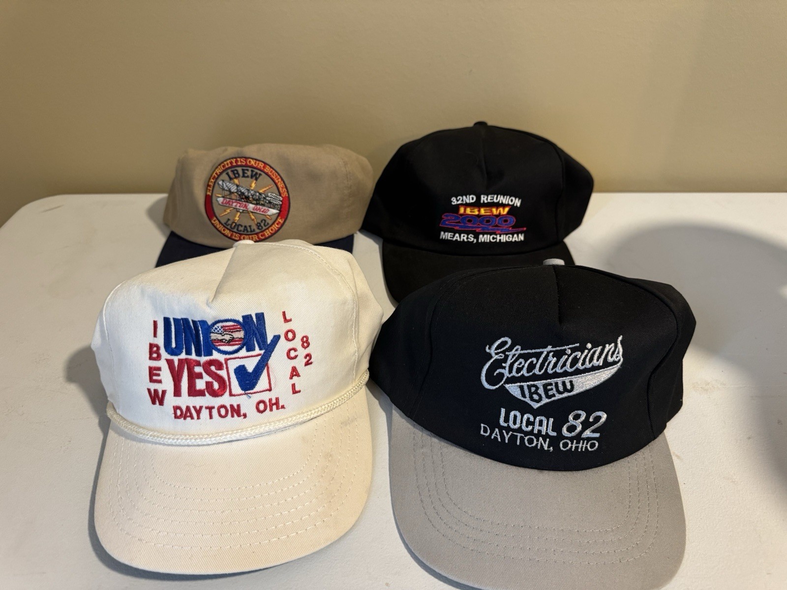 IBEW Electrician Caps Lot of 4 