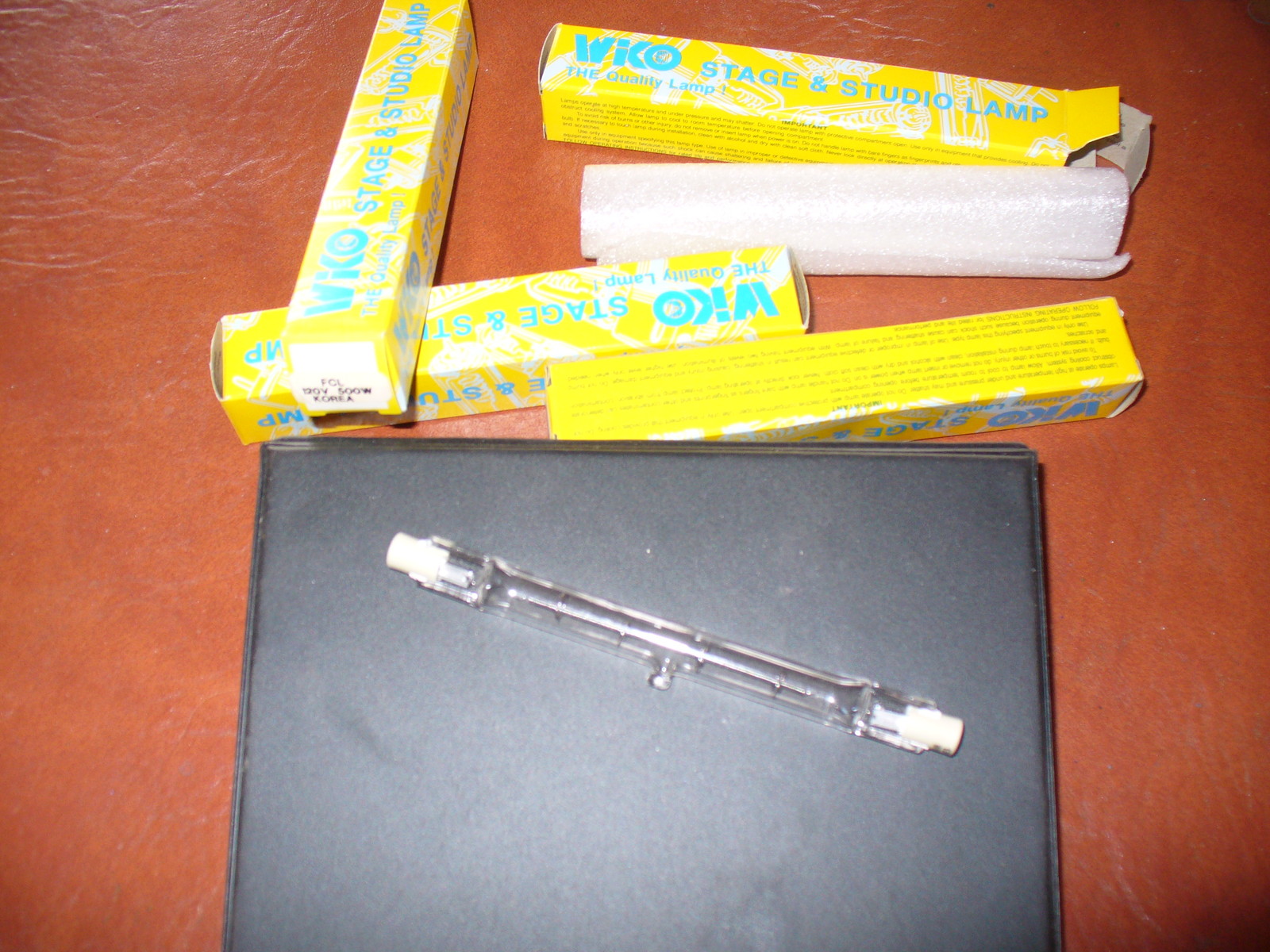 FCL HALOGEN BULBS, LOT OF 4 PIECES, 500W, 120VOLT