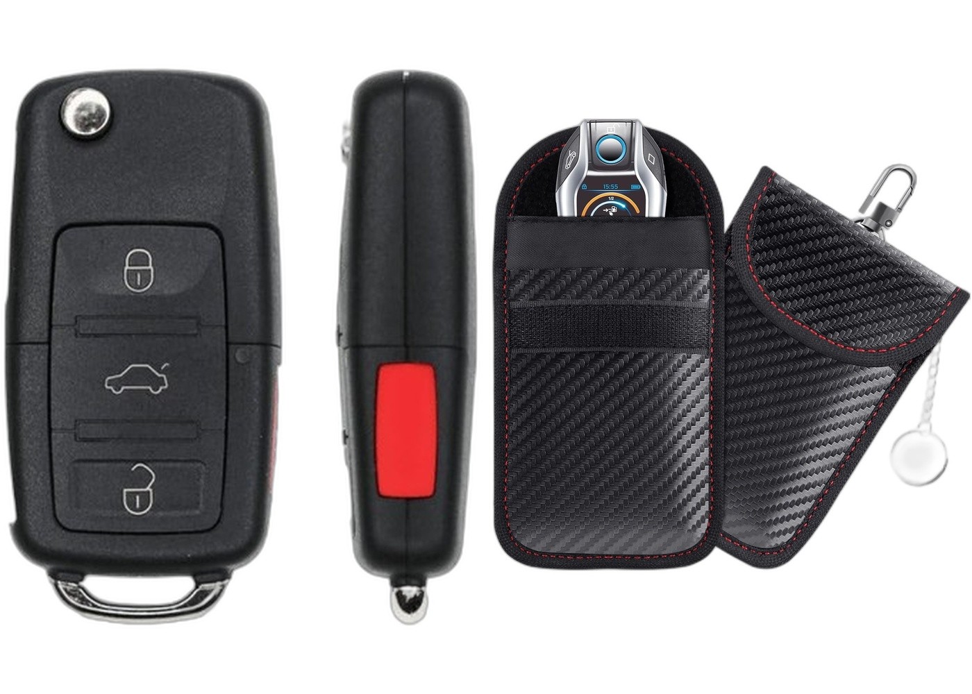 Key Fob Remote 2011-2016 Volkswagen Tiguan FCC: NBG010180T MPN: 5K0837202 w/Case