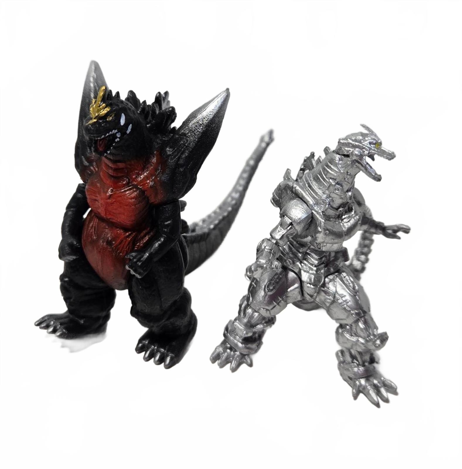 Godzilla Collectible Figures Set / Classic 3" and Mechagodzilla 2" / New