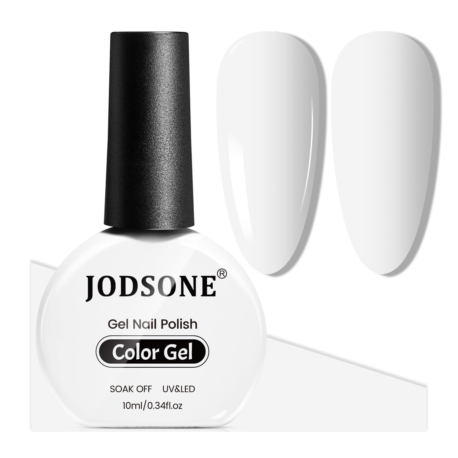 White Gel Nail Polish 10ml Soak Off LED UV Gel Manicure Set for Nail Art Salon