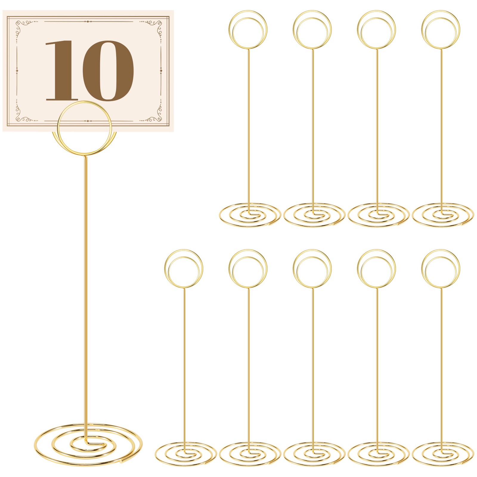 Table Number Holders 10Pcs - 8.75 Inch Place Card Holder Tall Table Number8159