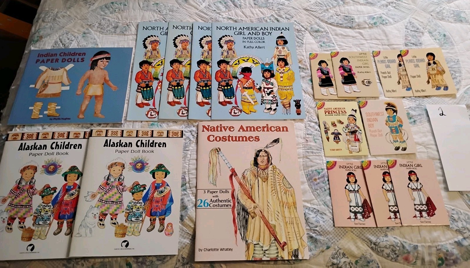 Lot 17 NEW Vintage Native American & More Variety Paper Doll Books Uncut Unused