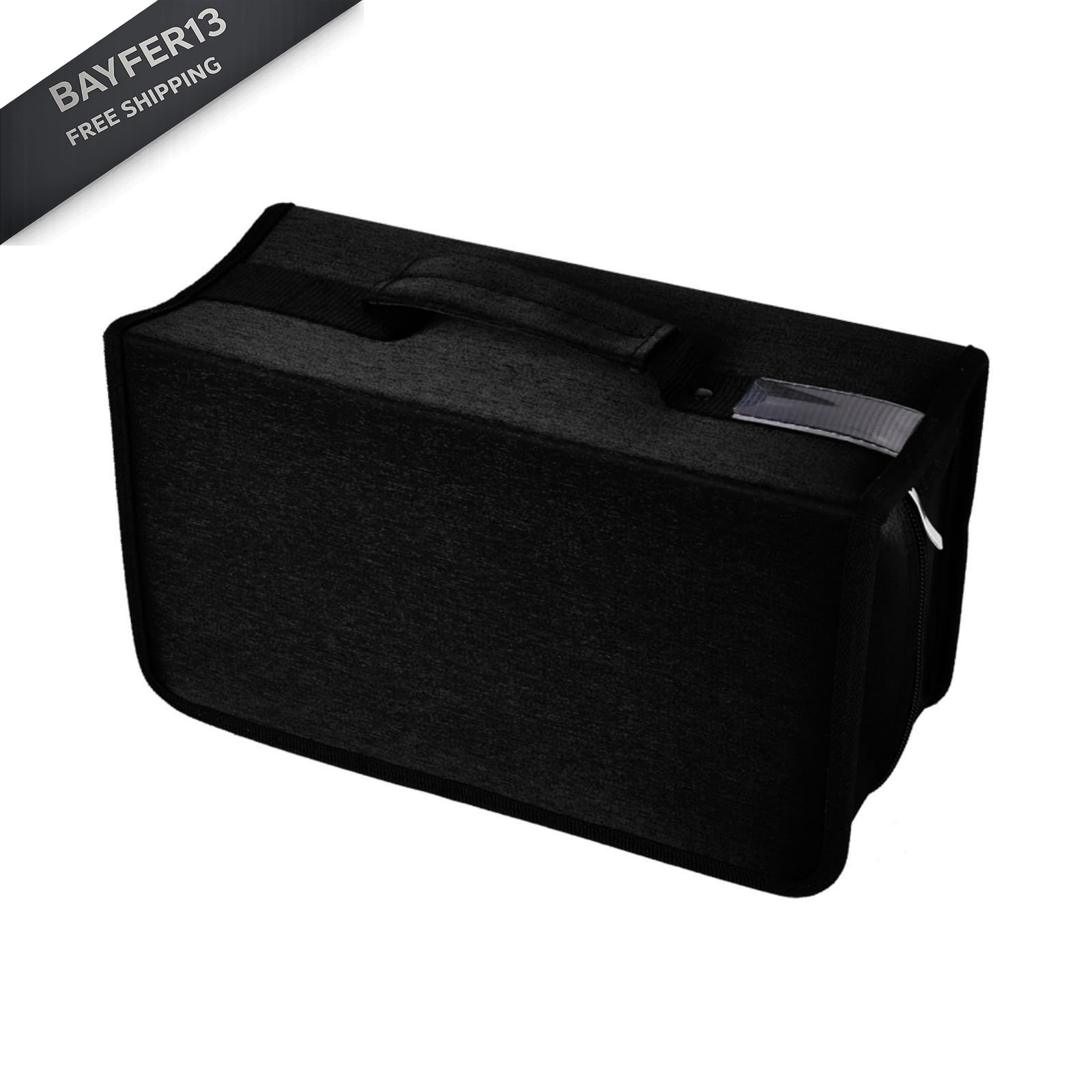 alavisxf xx CD Case, 160 Capacity Nylon DVD Case 160 Capacity, Black160 