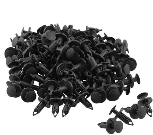 120Pcs 8mm Plastic Hole Rivets Fastener Push Clips Fit for Car Auto Fender 