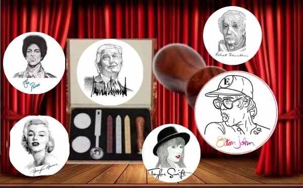 Deluxe Custom Portrait Picture Autograph Letter Envelope Wax Seal Die Stamp Kit