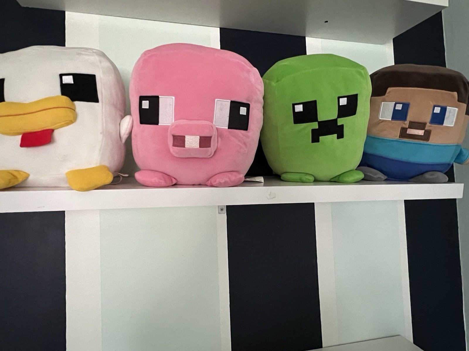 4x Minecraft Cuutopia Chicken, Pig, Creeper, Steve 10-Inch Plush Bundle Mattel