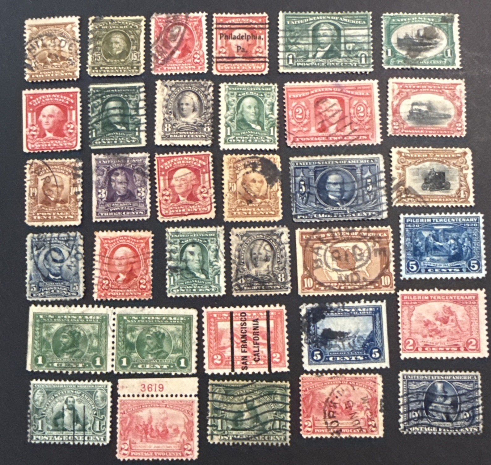 Great Group Of 1900s Stamps