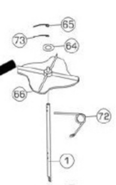 SPYKER 1000607 Spinner drilled blk fits S80-12010/S60-1200/S100-12010 SPREADER  