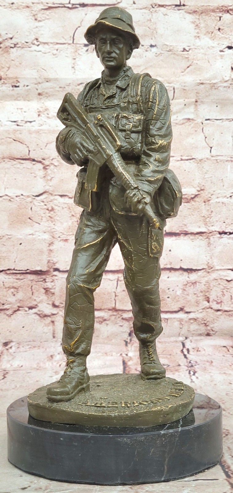 Signed Original Bronze Sculpture by Fisher – Vietnam Soldier Tribute Statue Sale