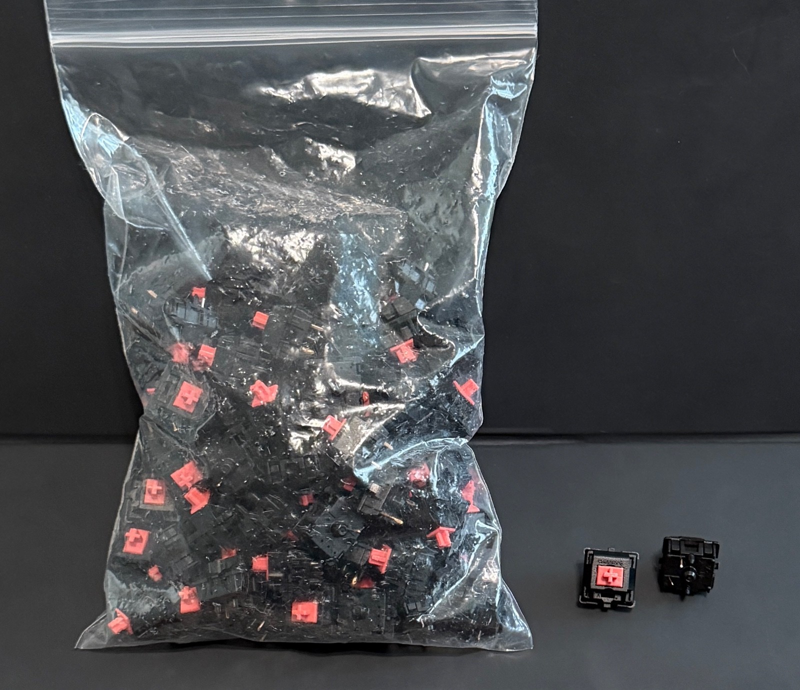 Cherry MX Silent Red PCB Mount Switches Approx 100 Linear Keyboard Switches