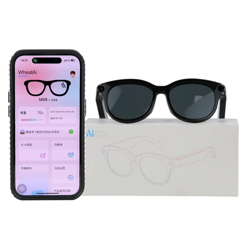 AI Smart Glasses with HD Camera Voice Translation BT Video Recording Sunglasses