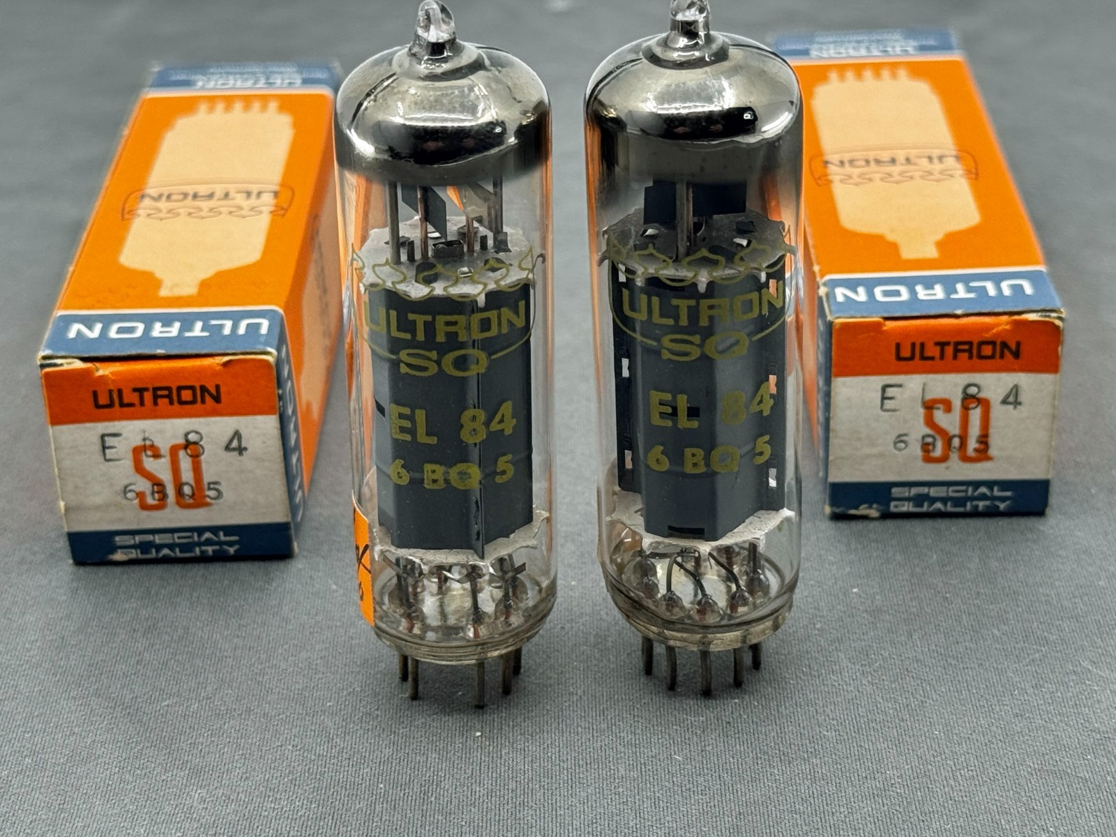 Matched NOS Philips Ultron SQ EL84 6BQ5 Tubes Matched Codes RX4 V51 1964 Hamburg